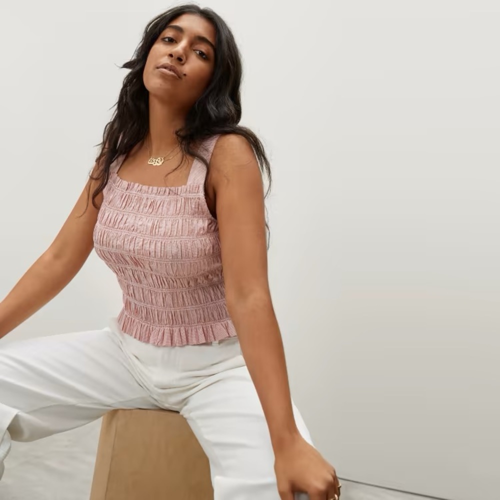 Everlane The Smock Cami Pink